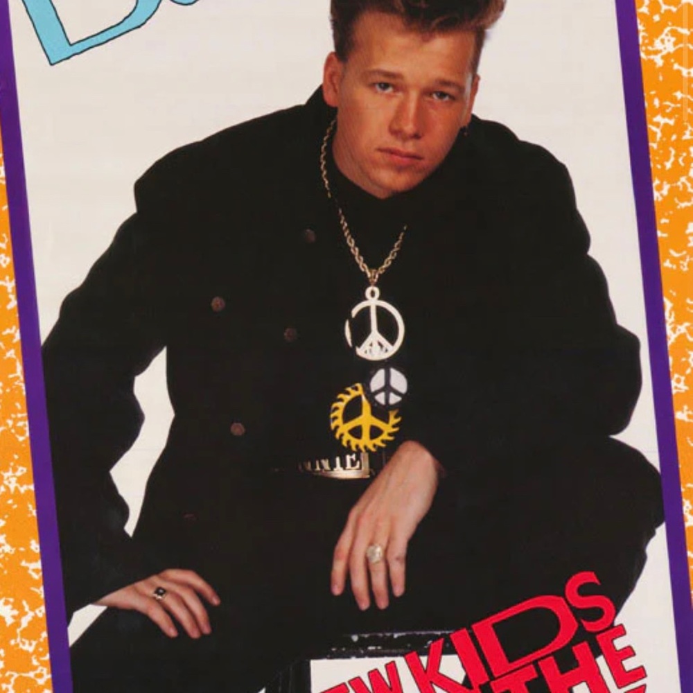 Vintage 1989 Donnie Wahlberg Poster